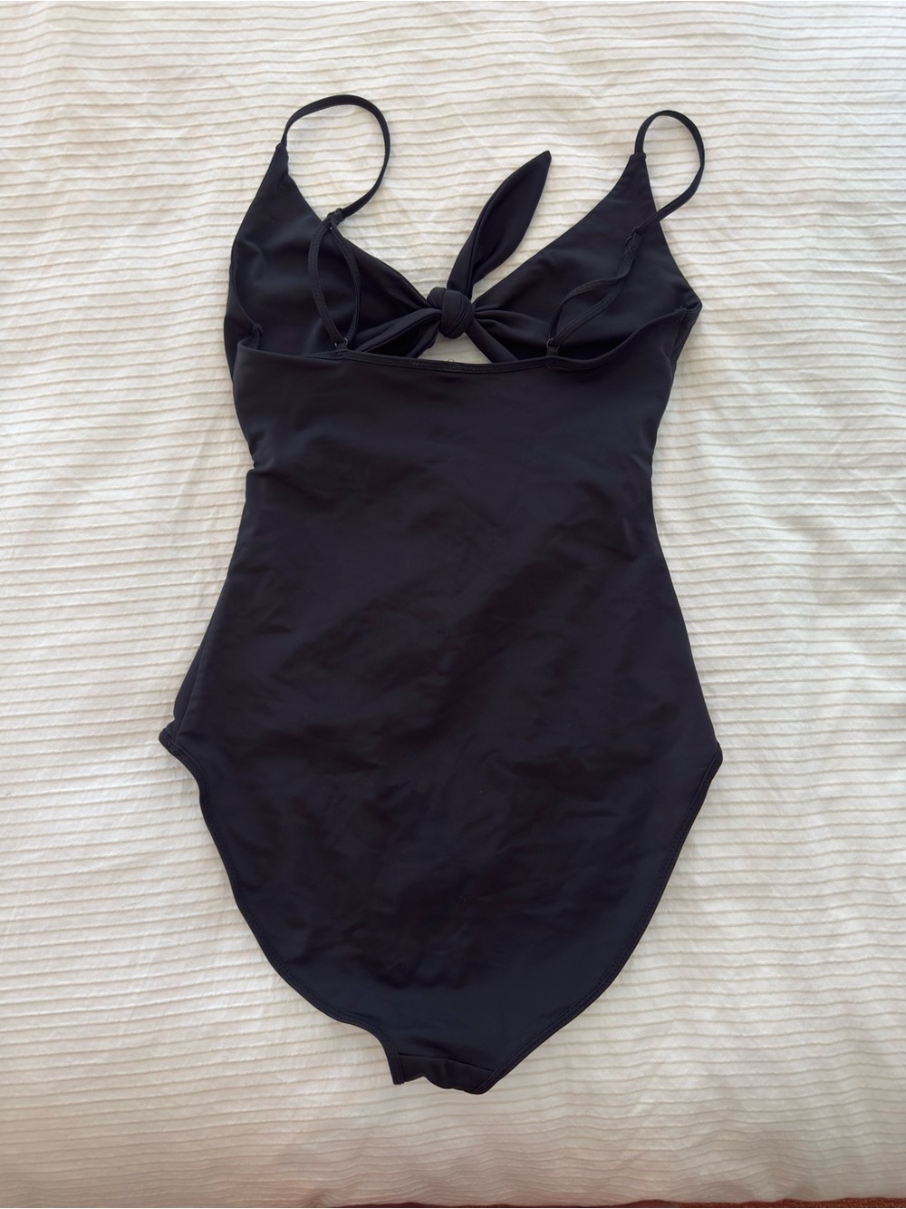 Wilfred Black One-Piece Swimsuit with Front Tie